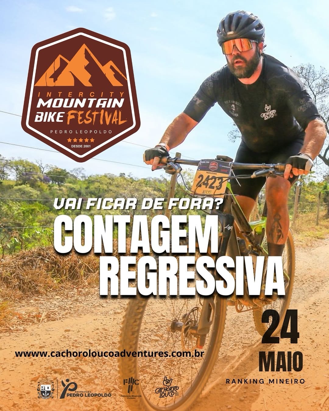 Intercity MTB 2026 abre inscrições para prova em Pedro Leopoldo no dia 24 de maio