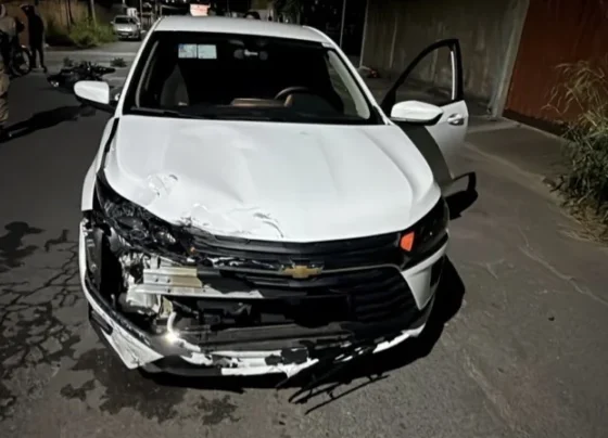 Motociclista fica ferido após colisão em cruzamento em Sete Lagoas