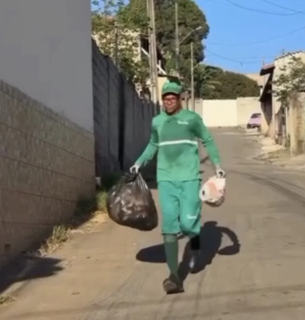 “A mão deu câimbra, o ombro ficou dolorido; foram mais de 40 km de trajeto“, diz atleta de Pedro Leopoldo após passar um dia como gari