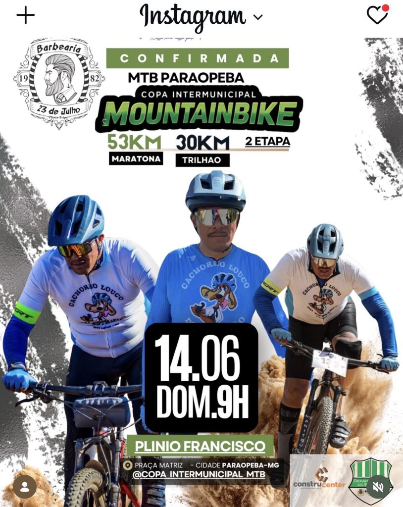 Atleta de Sete Lagoas confirma presença em etapa da Copa Intermunicipal de Mountain Bike em Paraopeba