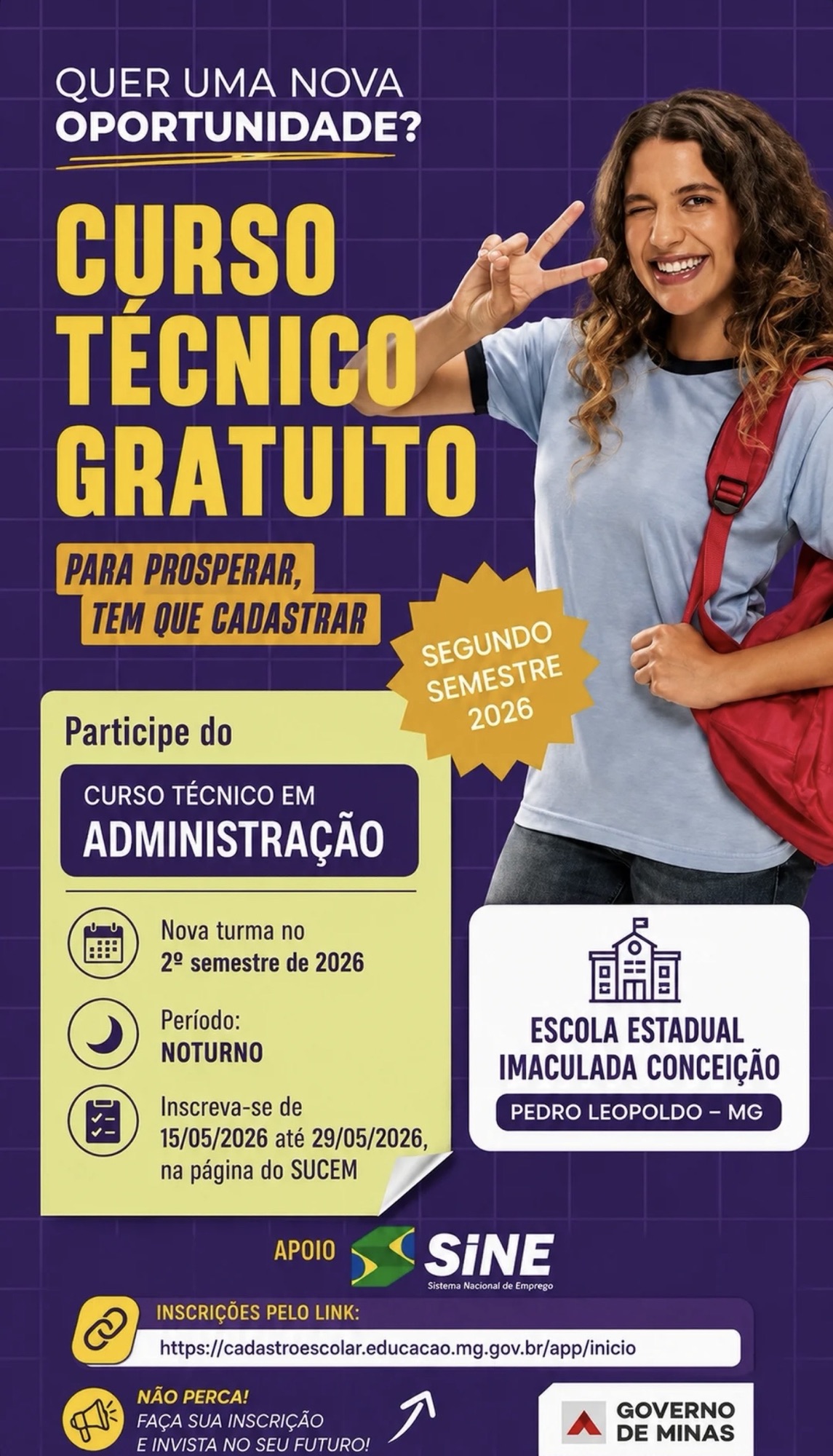 Curso técnico gratuito abre nova turma em Pedro Leopoldo