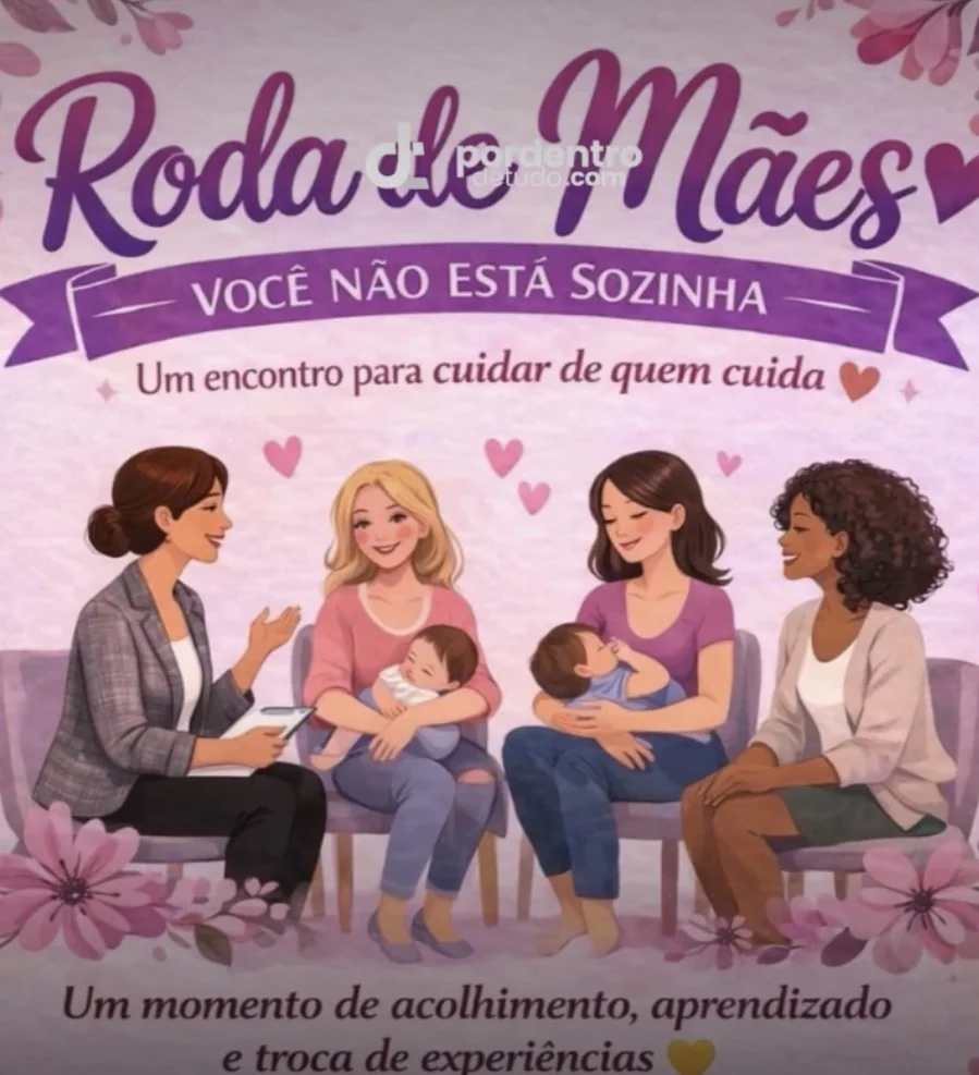 É NESTE SÁBADO! Roda de Mães promove acolhimento, informação e cuidado em Matozinhos