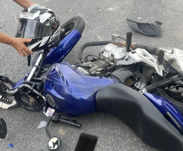 Idoso de 87 anos se envolve em acidente com motocicleta em Pedro Leopoldo