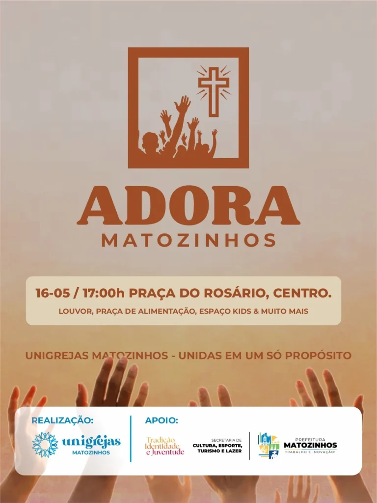 Matozinhos recebe noite de fé, louvor e comunhão neste sábado