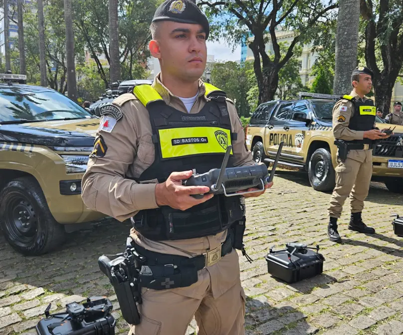 PMMG lança Pelotão Ostensivo com drones e reconhecimento facial em Minas