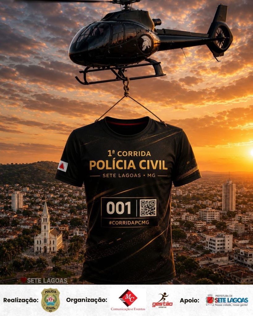 Polícia Civil anuncia 1ª Corrida de Sete Lagoas com provas para adultos e crianças