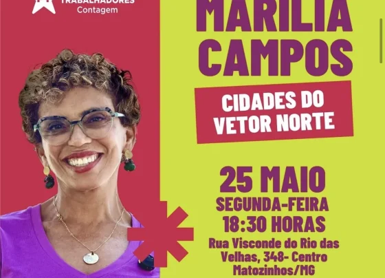 Pré-candidata ao Senado por Minas Gerais, Marília Campos realiza encontro político em Matozinhos nesta segunda-feira