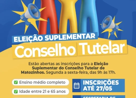 Prefeitura de Matozinhos abre inscrições para eleição suplementar do Conselho Tutelar