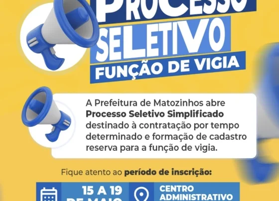Prefeitura de Matozinhos abre processo seletivo para vigias com salário de R$ 1,6 mil