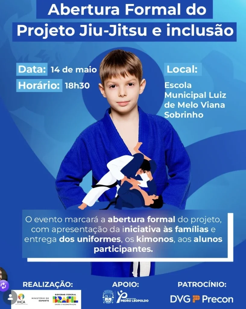 Projeto de Jiu-Jitsu vai unir esporte e inclusão em Matozinhos