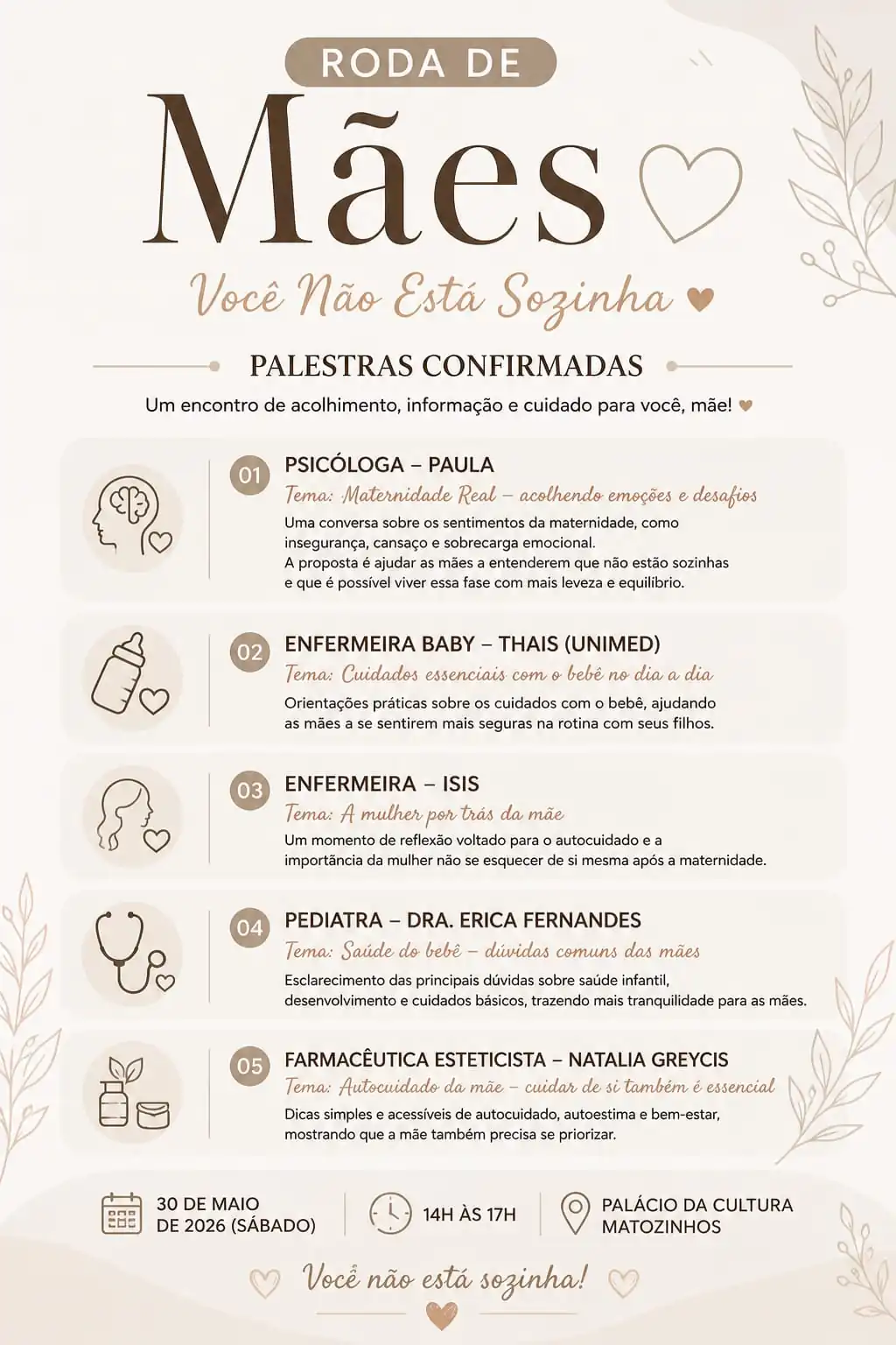 Roda de Mães promove acolhimento, informação e cuidado em Matozinhos