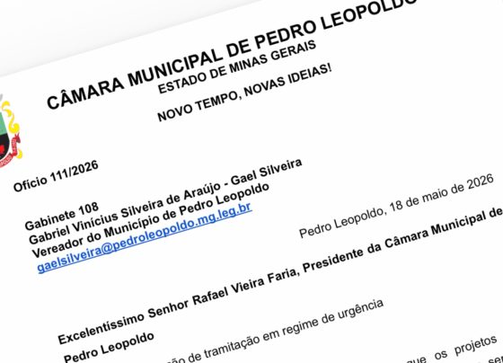 Vereador pede urgência na tramitação de reajuste para servidores em Pedro Leopoldo