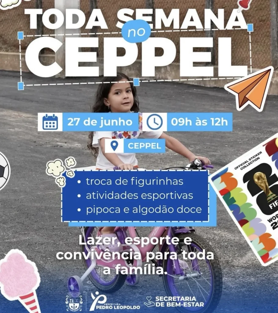 Ceppel promove manhã de lazer com esporte e troca de figurinhas em Pedro Leopoldo