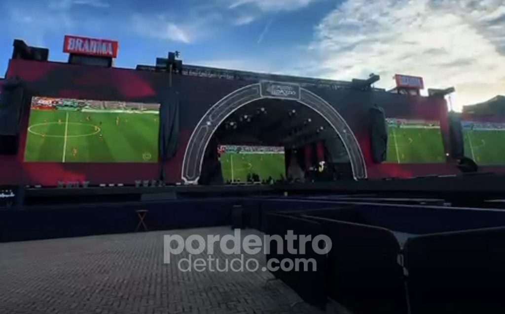 DE ARREPIAR: Teste da transmissão do jogo da Seleção no Pedro Leopoldo Rodeio Show; assista