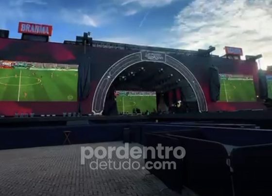 DE ARREPIAR: Teste da transmissão do jogo da Seleção no Pedro Leopoldo Rodeio Show; assista