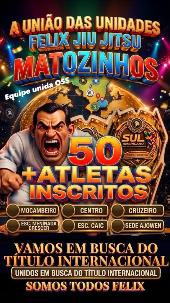 Delegação recorde: 50 atletas de Matozinhos vão ao Sul-Americano de Jiu-Jitsu