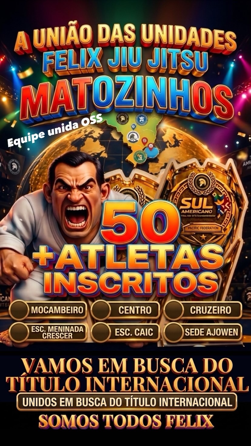 Delegação recorde: 50 atletas de Matozinhos vão ao Sul-Americano de Jiu-Jitsu