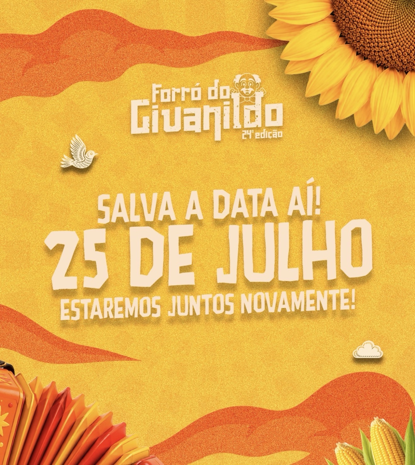 Forró do Givanildo confirma edição 2026 e anuncia evento para 25 de julho no Parque da Música