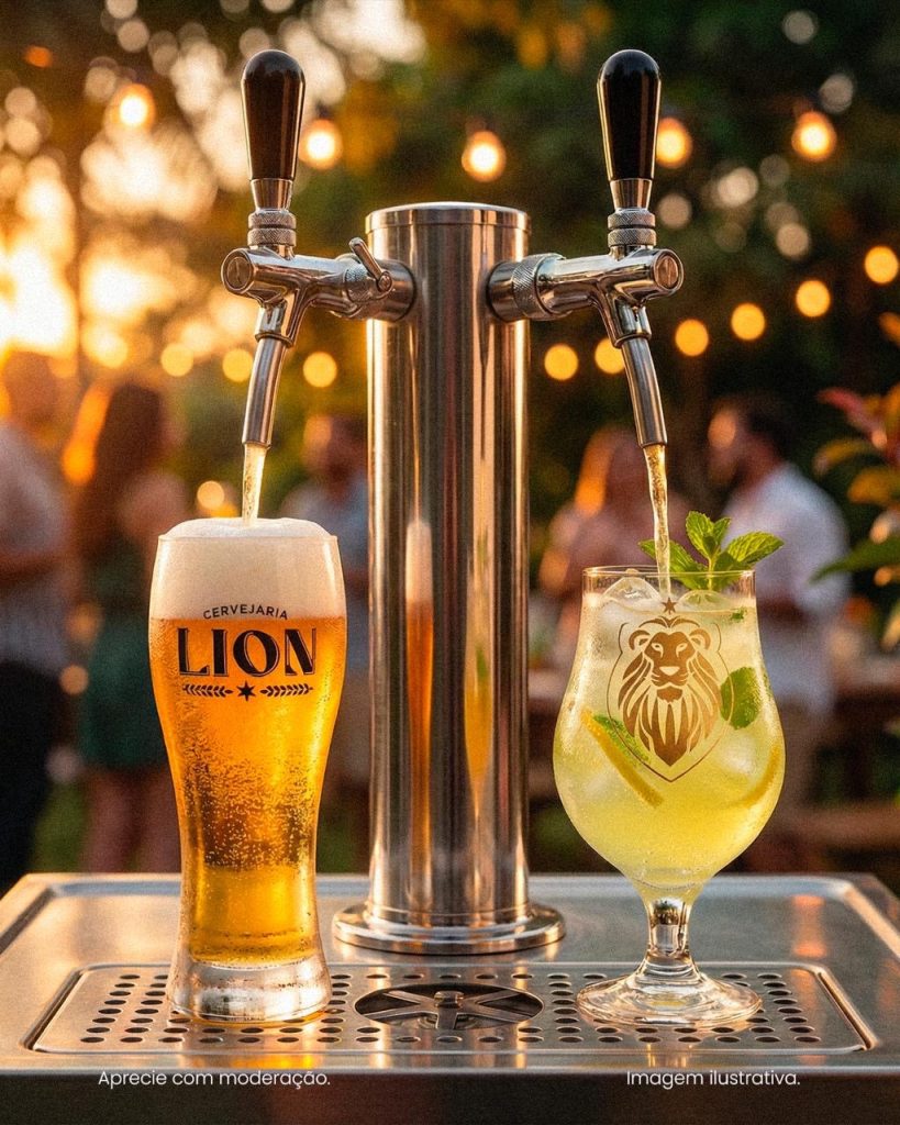 Jogo do Brasil combina com cerveja e drinks da Lion nesta sexta-feira em Pedro Leopoldo e região