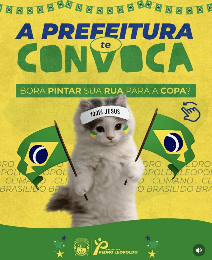 Pedro Leopoldo convoca moradores para decorar ruas no clima da Copa do Mundo