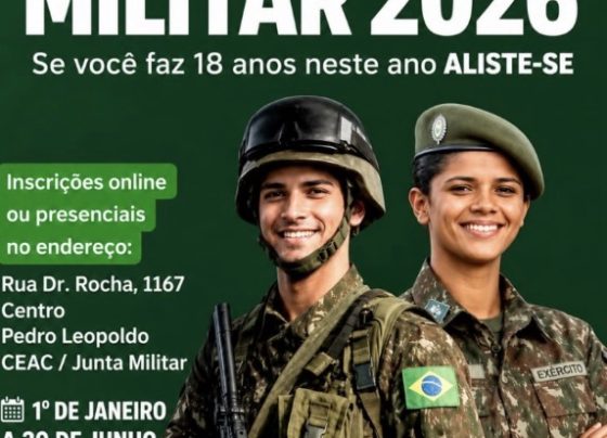 Prazo para alistamento militar segue aberto em Pedro Leopoldo