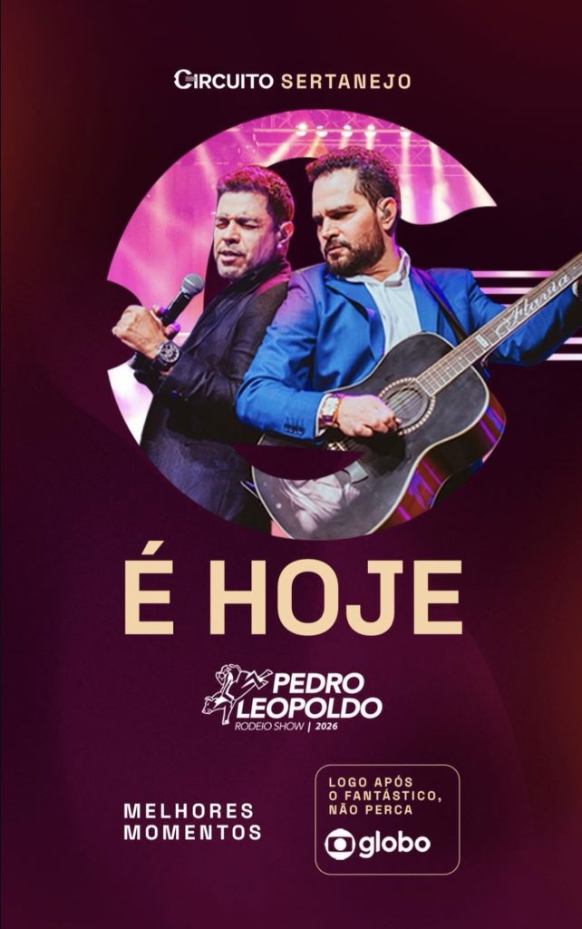 Show de Zezé Di Camargo & Luciano em Pedro Leopoldo será exibido na TV Globo após o Fantástico