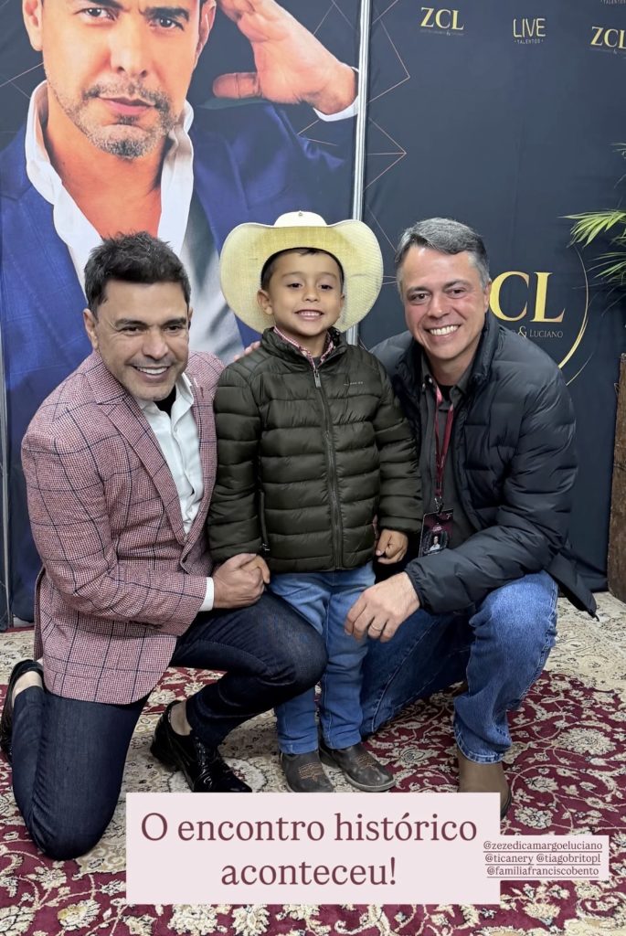 Sonho realizado: pequeno Francisco Bento conhece Mirosmar no Pedro Leopoldo Rodeio Show