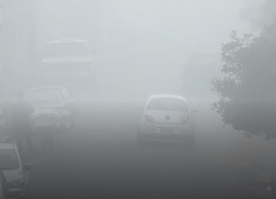 VÍDEO: Veículo “desaparece” em meio à forte neblina e cena chama atenção em Matozinhos