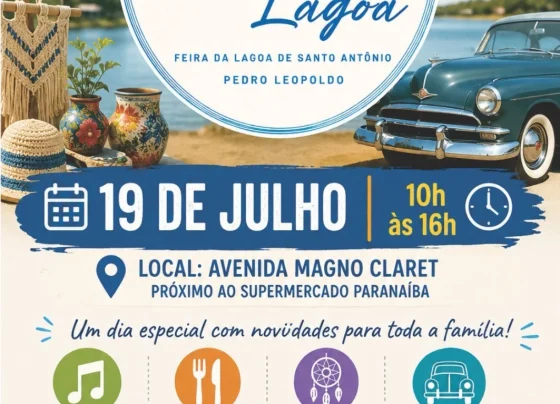 Encantos da Lagoa movimenta Pedro Leopoldo neste domingo com música, gastronomia e lazer