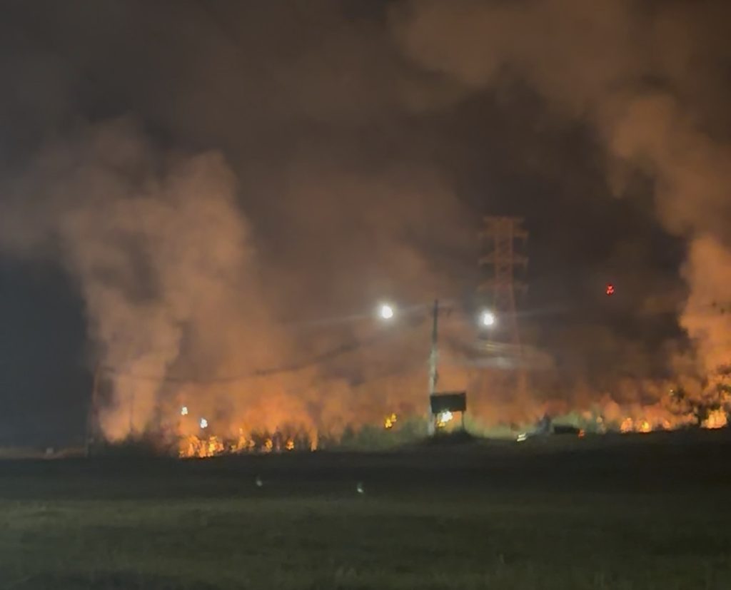 Incêndio destrói mais de 15 mil metros quadrados de vegetação às margens da MG-424 em Pedro Leopoldo