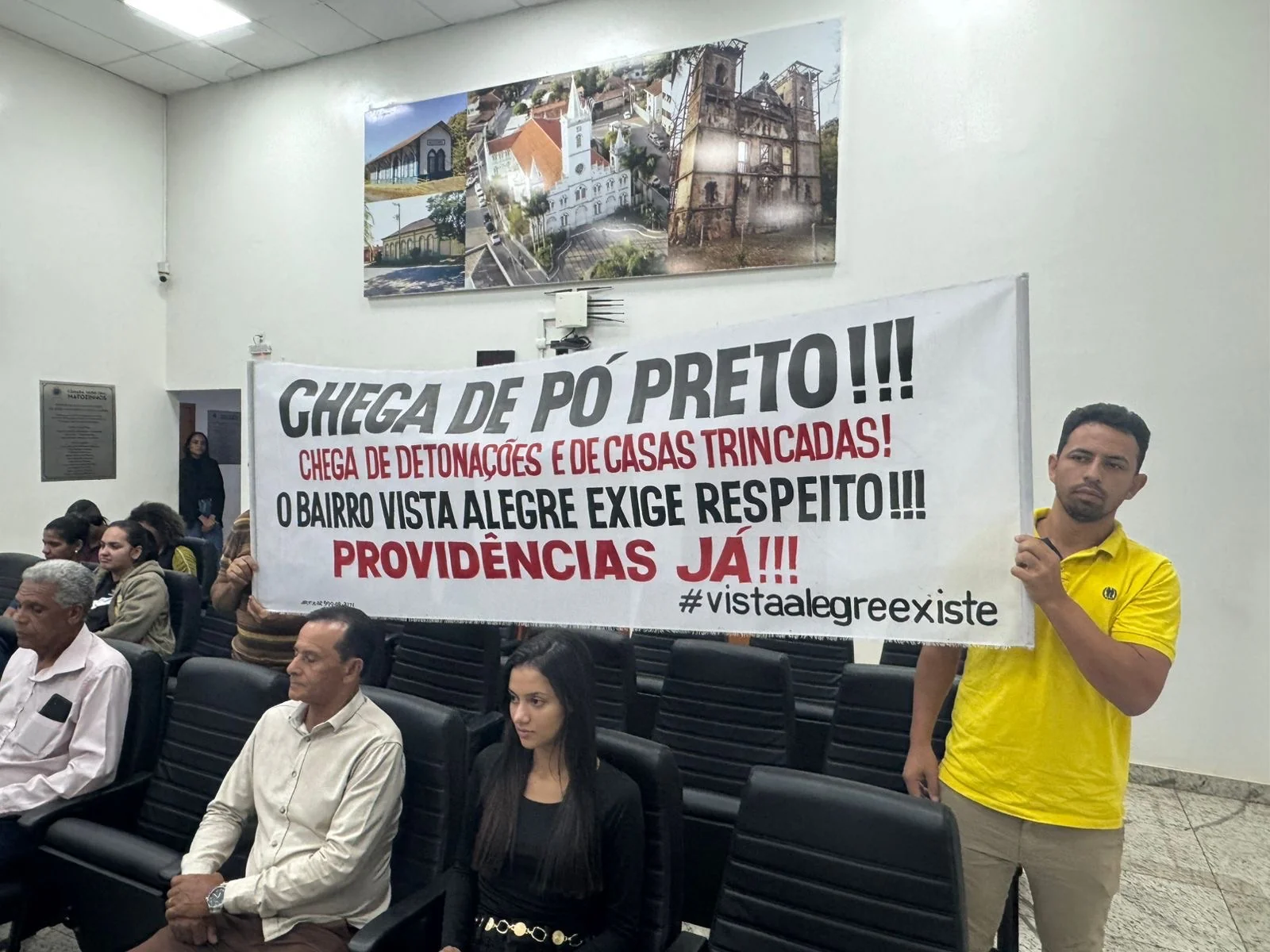 Moradores protestam na Câmara de Matozinhos e cobram solução para o “pó preto”