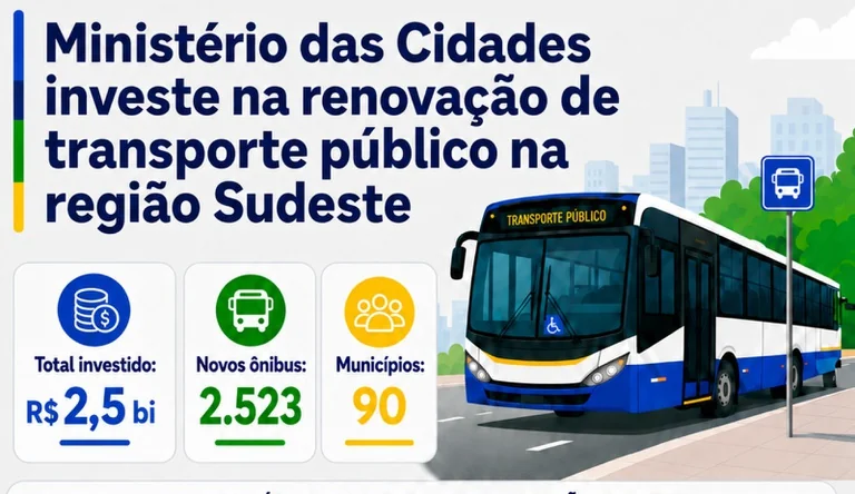 Pedro Leopoldo, Matozinhos e Capim Branco estão entre cidades que receberão novos ônibus do Governo Federal