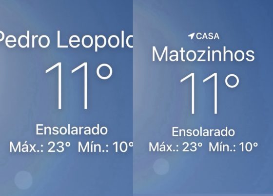 Pedro Leopoldo e Matozinhos registram 11°C, mas sensação térmica é ainda mais baixa