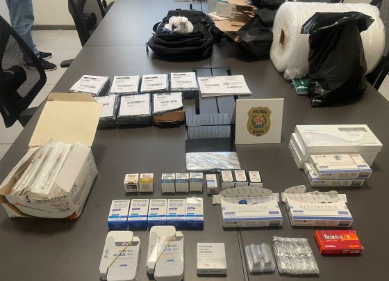 Polícia Civil apreende medicamentos e equipamentos durante operação em Pedro Leopoldo