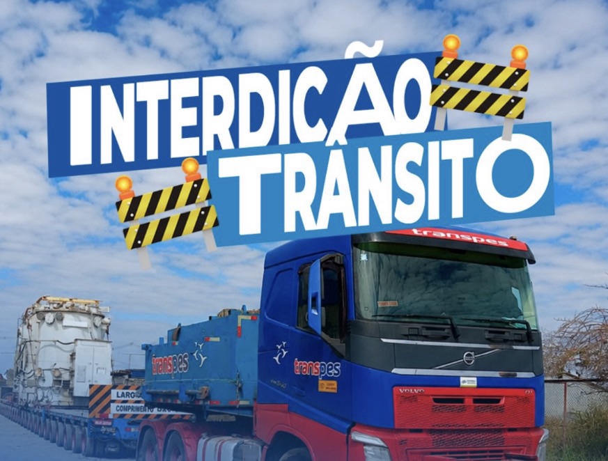 Trânsito será interditado temporariamente para transporte de transformador em Matozinhos