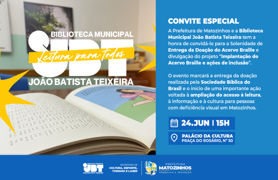 Biblioteca Municipal de Matozinhos inaugura Acervo Braille e reforça compromisso com a inclusão