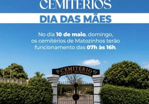 Cemitérios municipais de Matozinhos terão horário especial no Dia das Mães