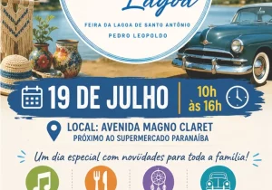 Encantos da Lagoa movimenta Pedro Leopoldo neste domingo com música, gastronomia e lazer