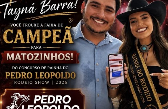 Matozinhos comemora vitória de Tayná Barra no Pedro Leopoldo Rodeio Show 2026; Prefeito celebra conquista