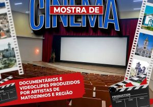 Matozinhos realiza 1ª Mostra de Cinema com produções de artistas locais