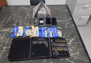 Suspeitos de furtar Drogaria Araújo e O Boticário são presos pela PM em Matozinhos