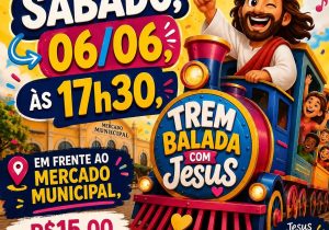 “Trem Balada com Jesus” promete reunir famílias neste sábado em Matozinhos